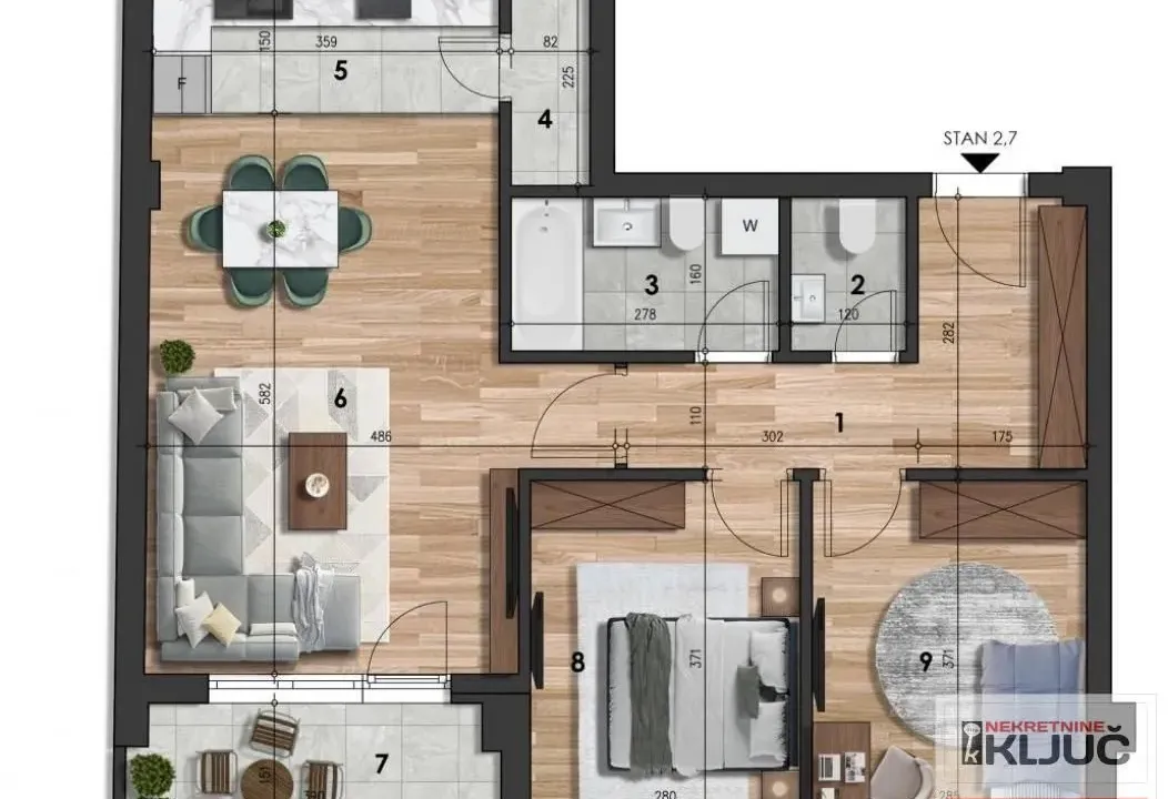 Sale, three bedroom apartment, 72m², Bulevar patrijarha Pavla, Novi Sad Sve Podlokacije