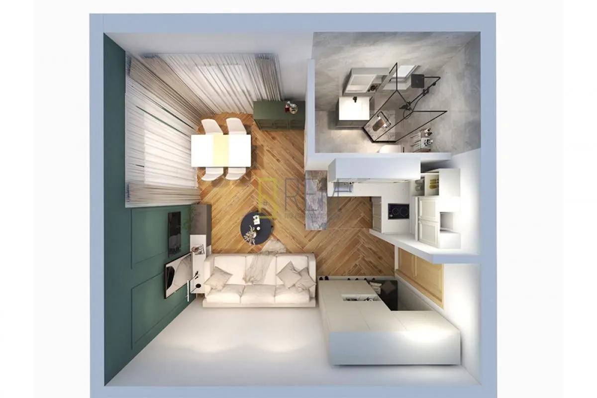 Sale, one bedroom apartment, 55m², Sutomore, Bar