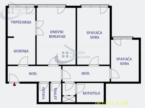 Sale, three bedroom apartment, 77m², Hala Pionir, Palilula Sve Podlokacije - image 6