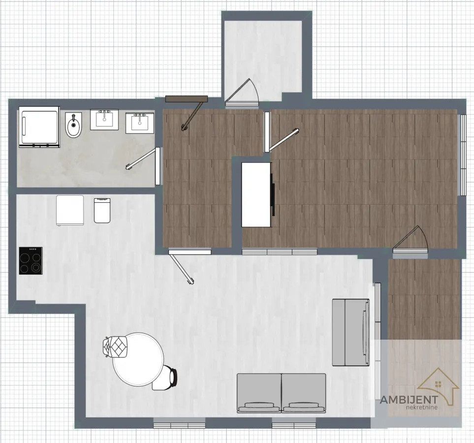 Sale, two bedroom apartment, 58m², Pančevo, Srbija