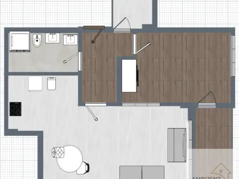 Sale, two bedroom apartment, 58m², Pančevo, Srbija - image 3