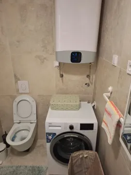 Manje kupatilo sa veš mašinom, bojlerom i toaletom. - image 10