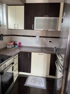A practical kitchen featuring a combination of dark and light cabinets. - image 6