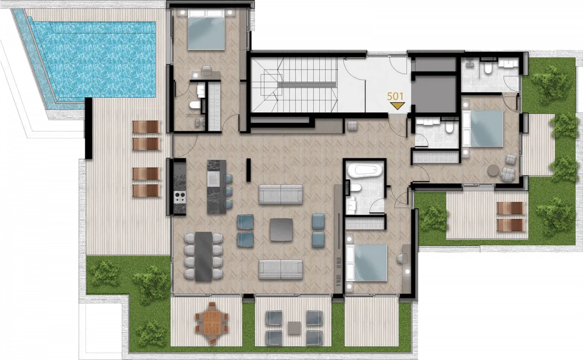 Prodaja, trosoban stan, 281m², Tivat, Crna Gora