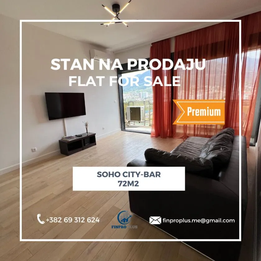 Sale, one bedroom apartment, 72m², Soho City, Bar