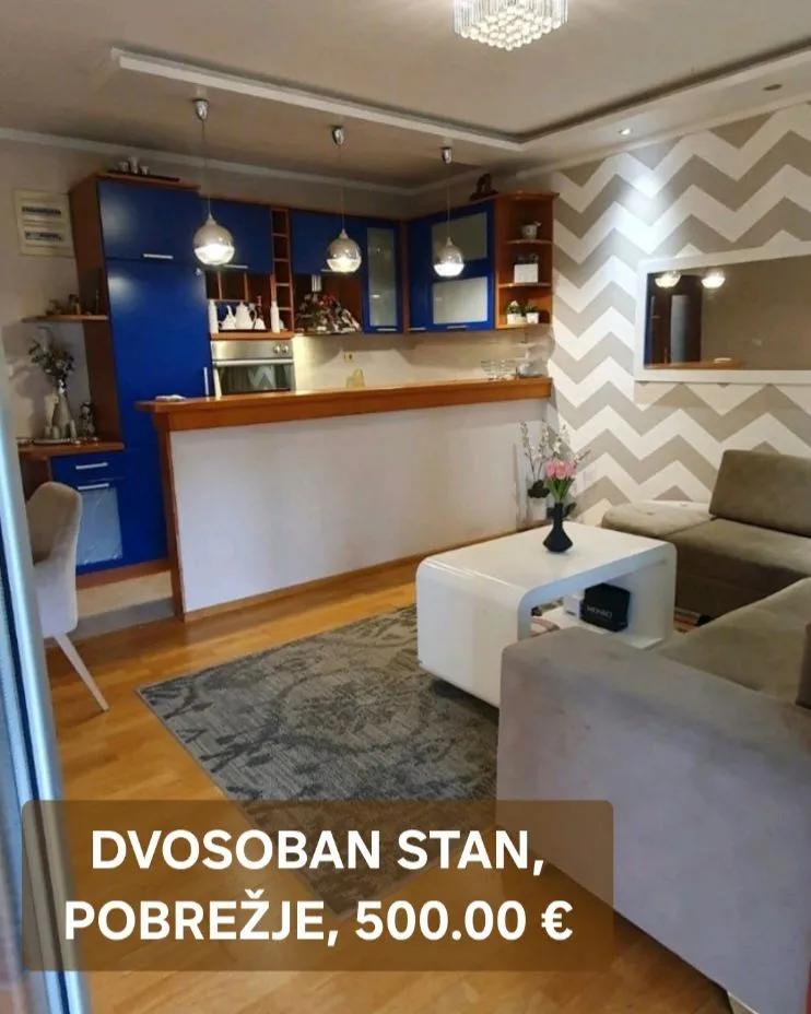 Rent, two bedroom apartment, 64m², Pobrežje, Podgorica