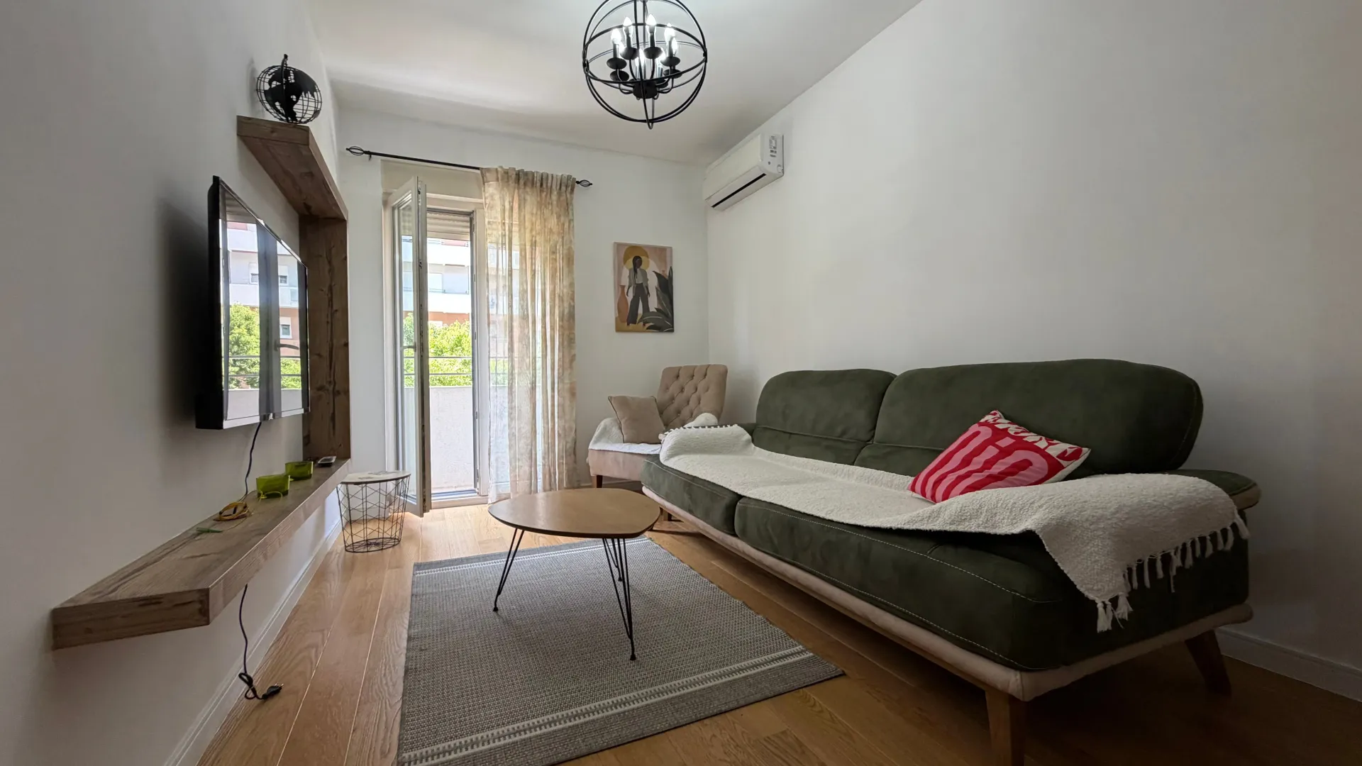 Rent, one bedroom apartment, 41m², Central Point, Podgorica