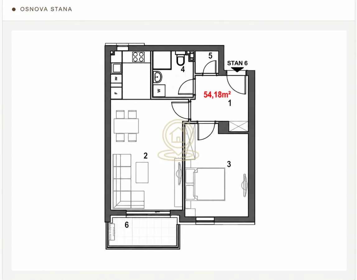 Prodaja, dvosoban stan, 54m², Tesla, Pančevo