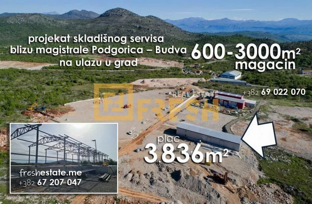Prodaja, plac, 3836m², Kokoti, Podgorica