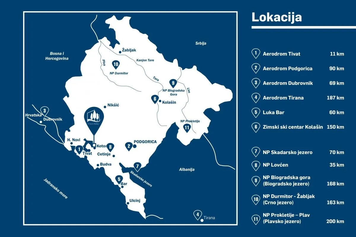 Prodaja, dvosoban stan, 51m², Dobrota, Kotor