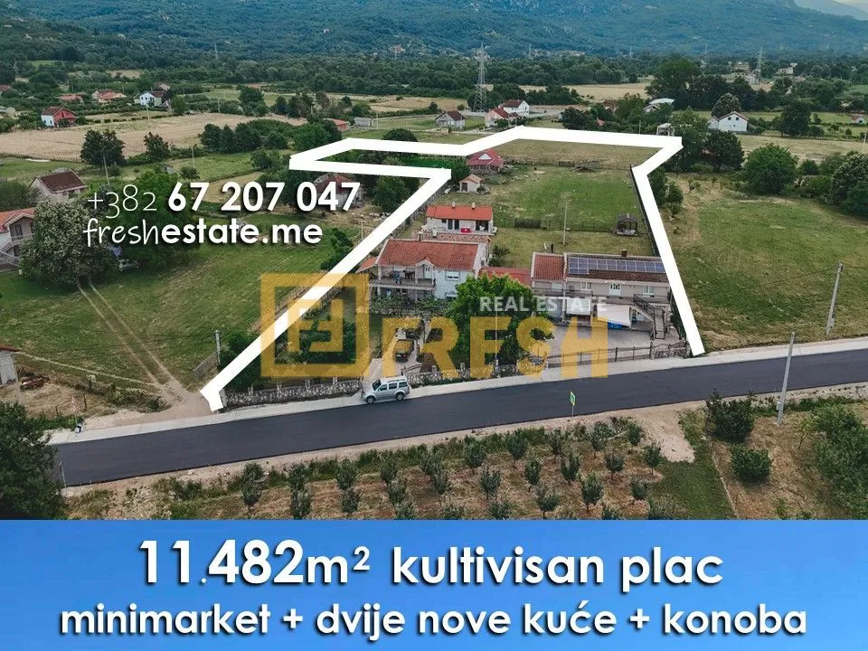 Prodaja, plac, 11482m², Danilovgrad, Crna Gora