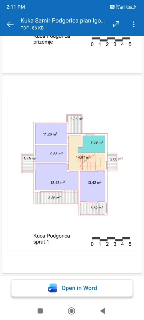 Floor plan of the property with room dimensions.