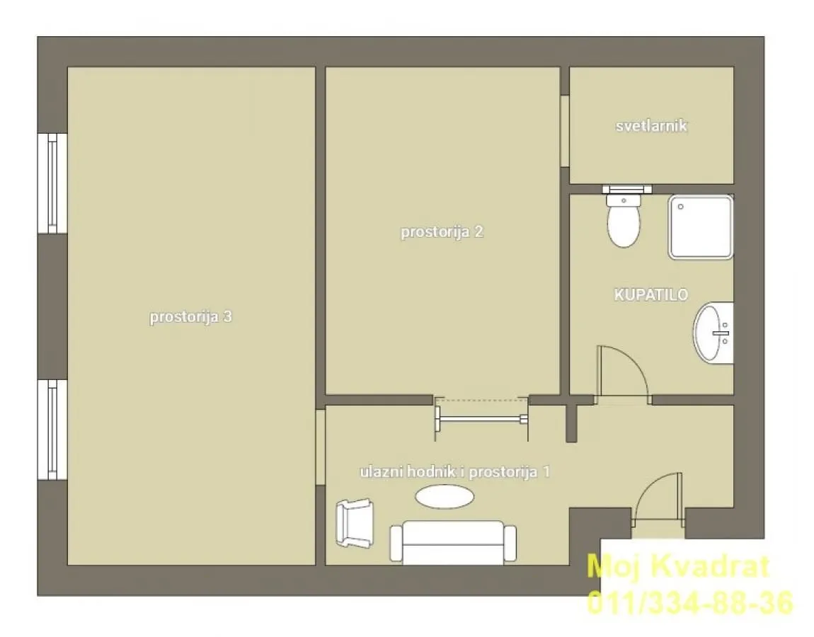 Sale, office space, 50m², Stari Grad, Beograd