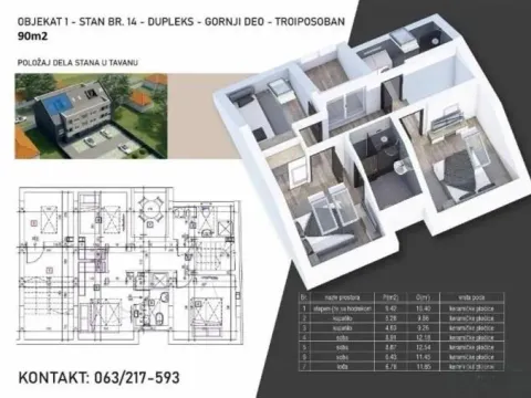 Prodaja, trosoban stan, 90m², Novi Sad Sve Podlokacije, Novi Sad - image 3