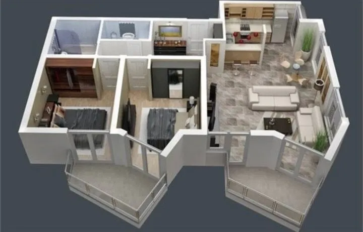 Sale, two bedroom apartment, 90m², Dobrota, Kotor