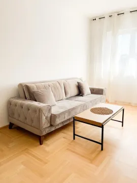Bright living room with a comfortable sofa and a wooden coffee table. - image 4