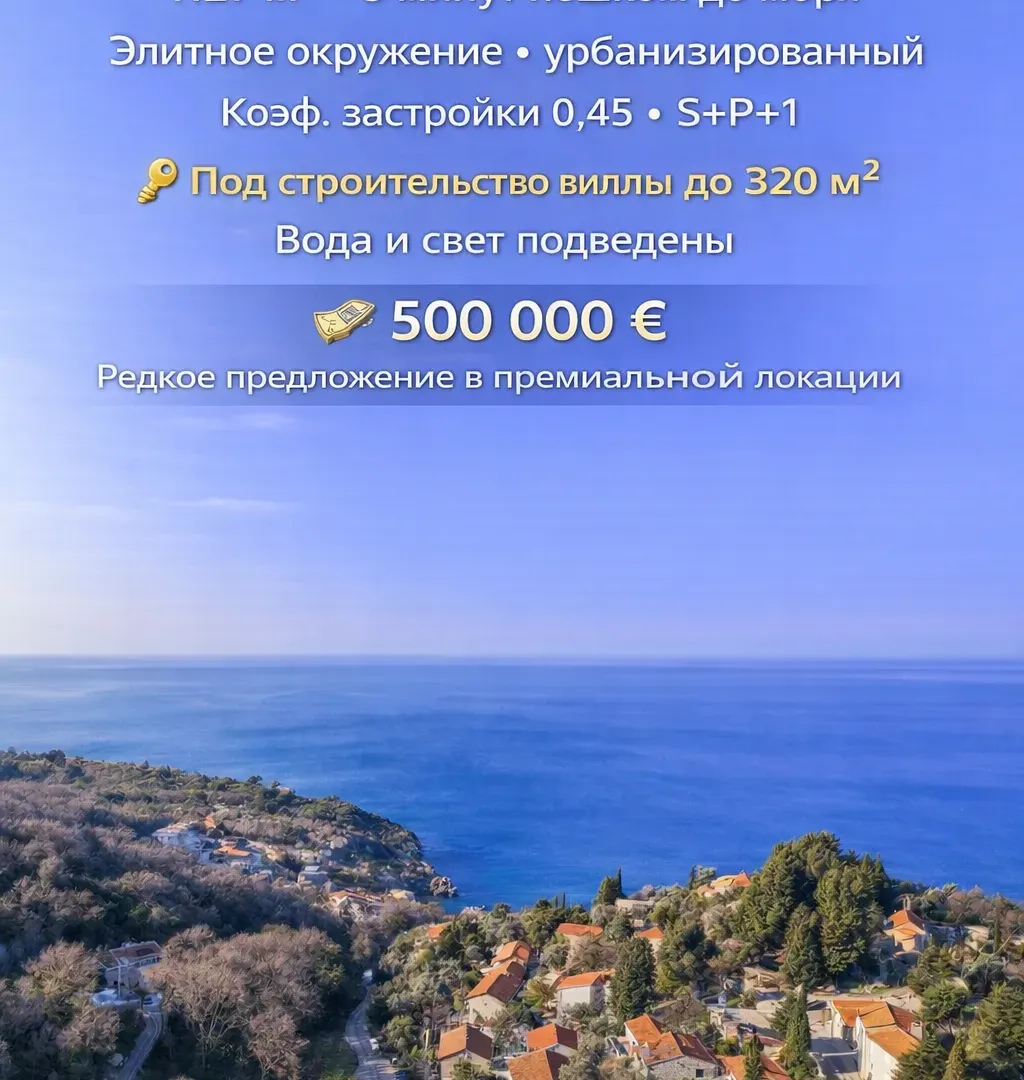 Prodaja, plac, 1127m², Rijeka Reževići, Budva
