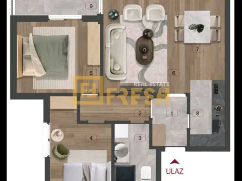 Sale, two bedroom apartment, 65m², Zabjelo, Podgorica - image 5