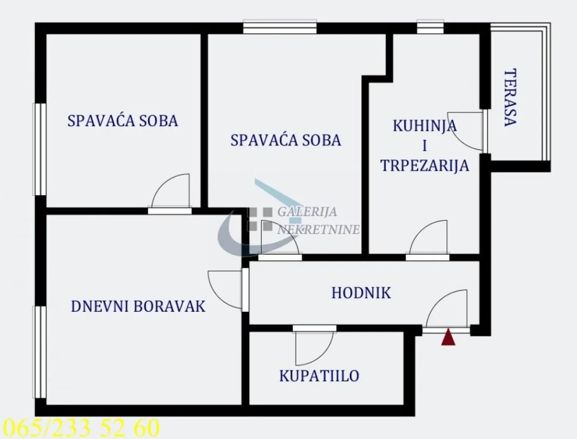 Prodaja, trosoban stan, 68m², Stari Grad, Beograd