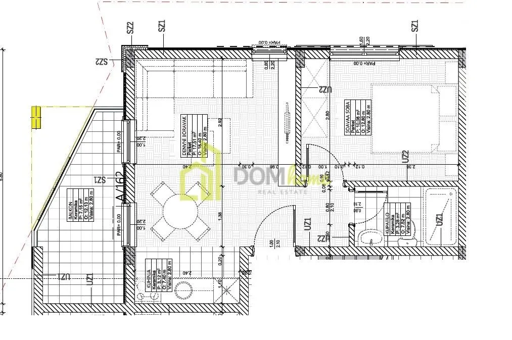 Prodaja, jednosoban stan, 41m², Kostanjica, Kotor