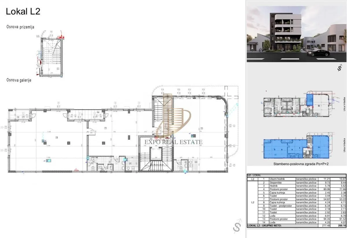 Sale, office space, 275m², Telep, Novi Sad Sve Podlokacije