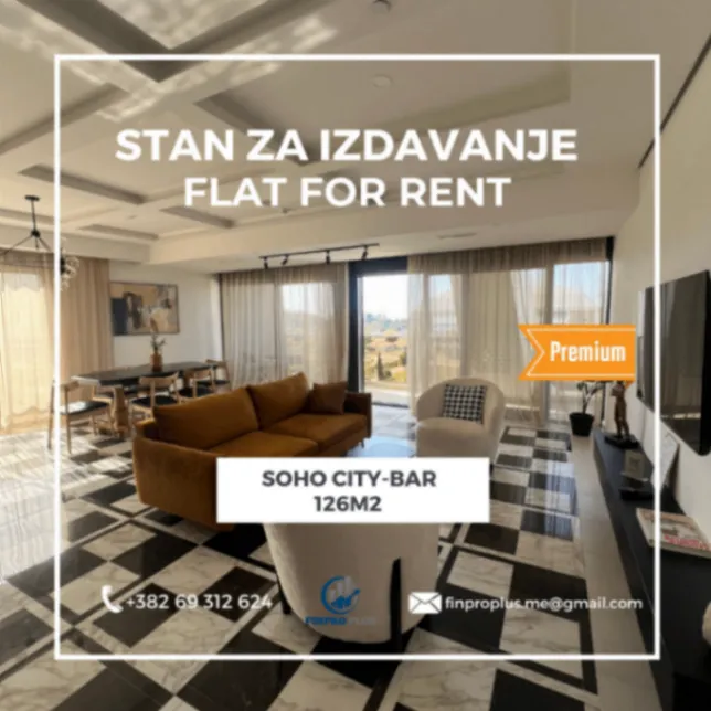 Rent, one bedroom apartment, 126m², Soho City, Bar