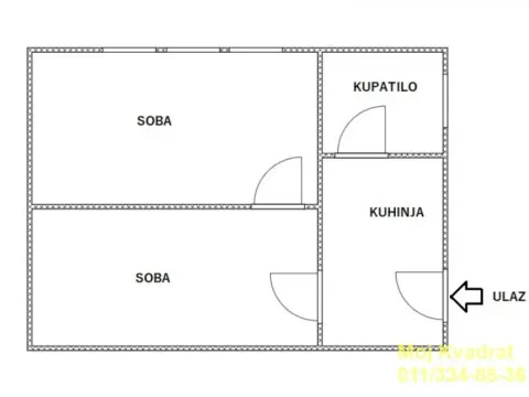 Prodaja, jednosoban stan, 42m², Savski Venac, Beograd - image 8