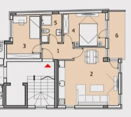 Prodaja, dvosoban stan, 59m², Pantelej, Niš