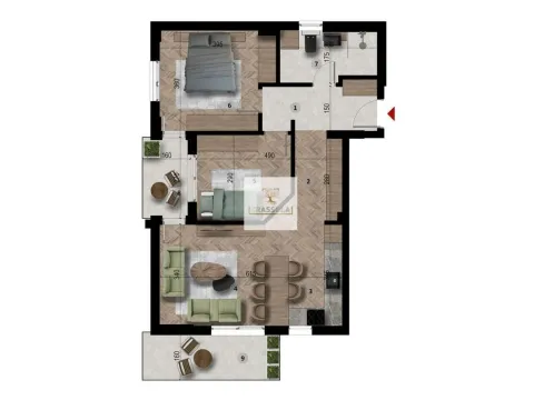 Prodaja, dvosoban stan, 70m², Bar, Crna Gora