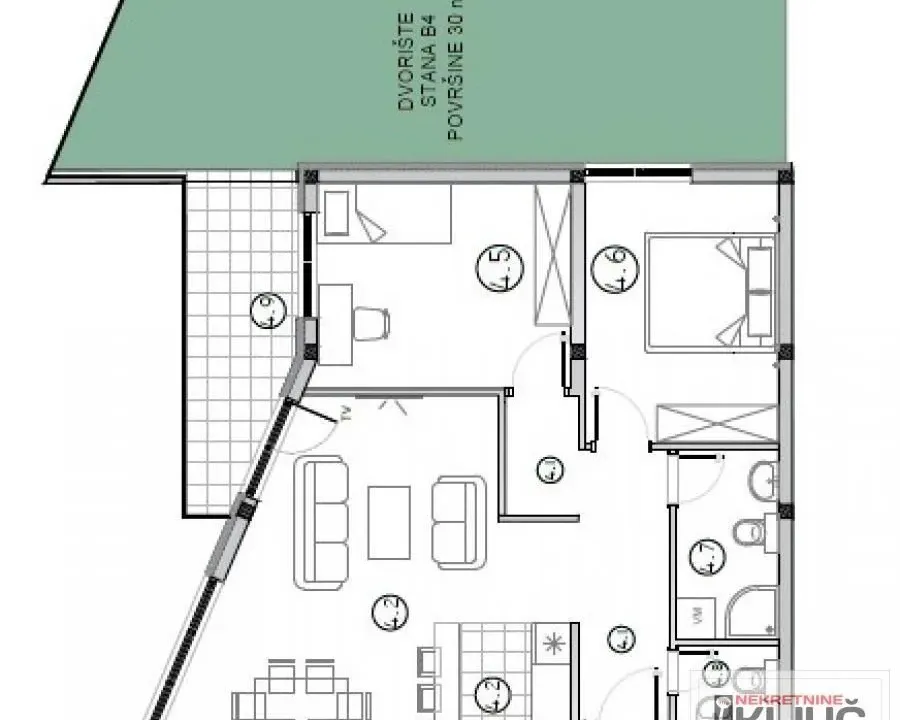Prodaja, trosoban stan, 72m², Sremska Kamenica, Petrovaradin