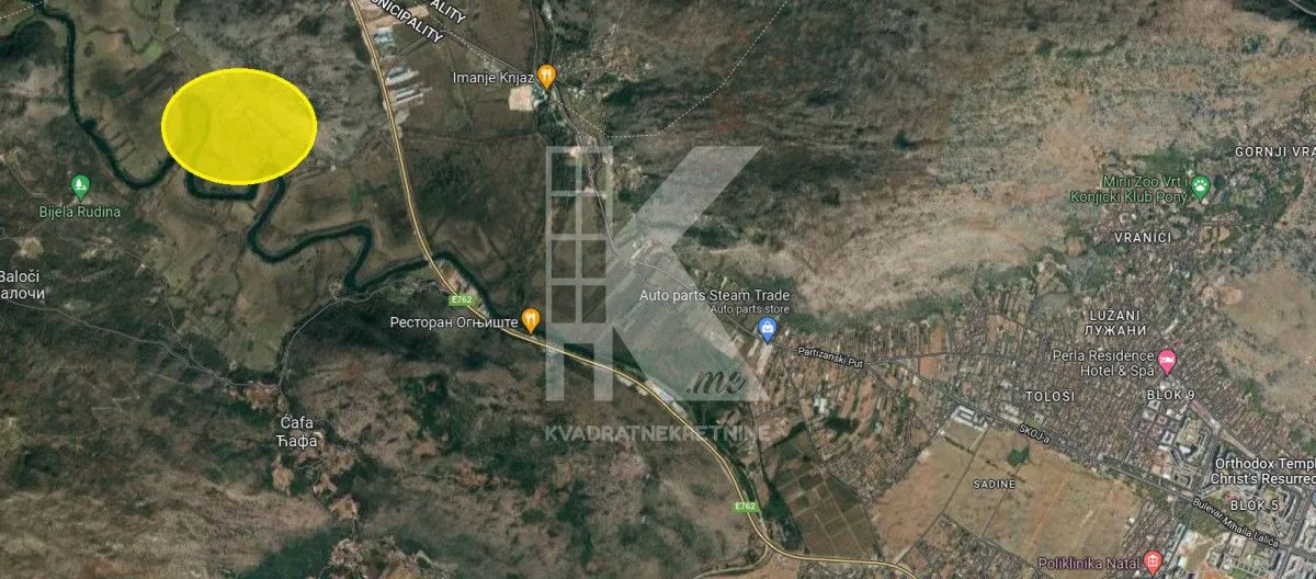 Prodaja, plac, 19596m², Komani, Podgorica