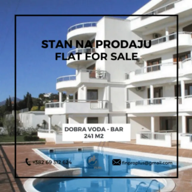 Sale, five bedroom apartment, 241m², Dobre Vode, Bar