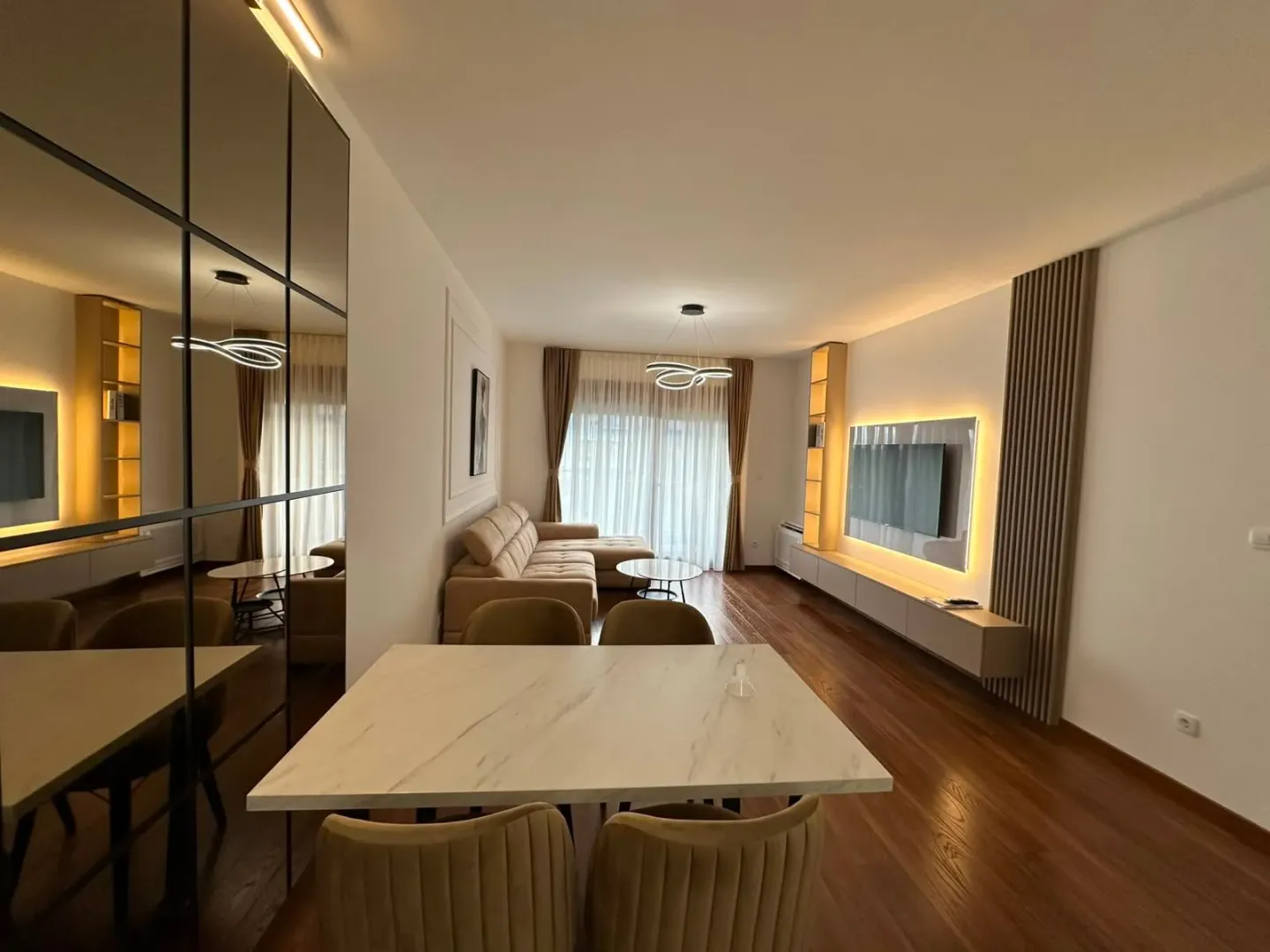 Rent, two bedroom apartment, 72m², Master Kvart, Podgorica