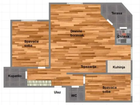 Prodaja, trosoban stan, 61m², Novi Sad, Srbija - image 2