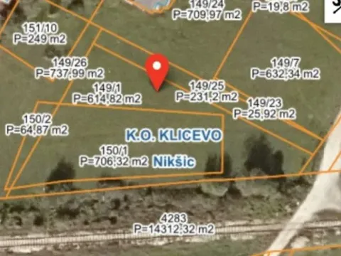 Sale, land lot, 1321m², Nikšić, Crna Gora