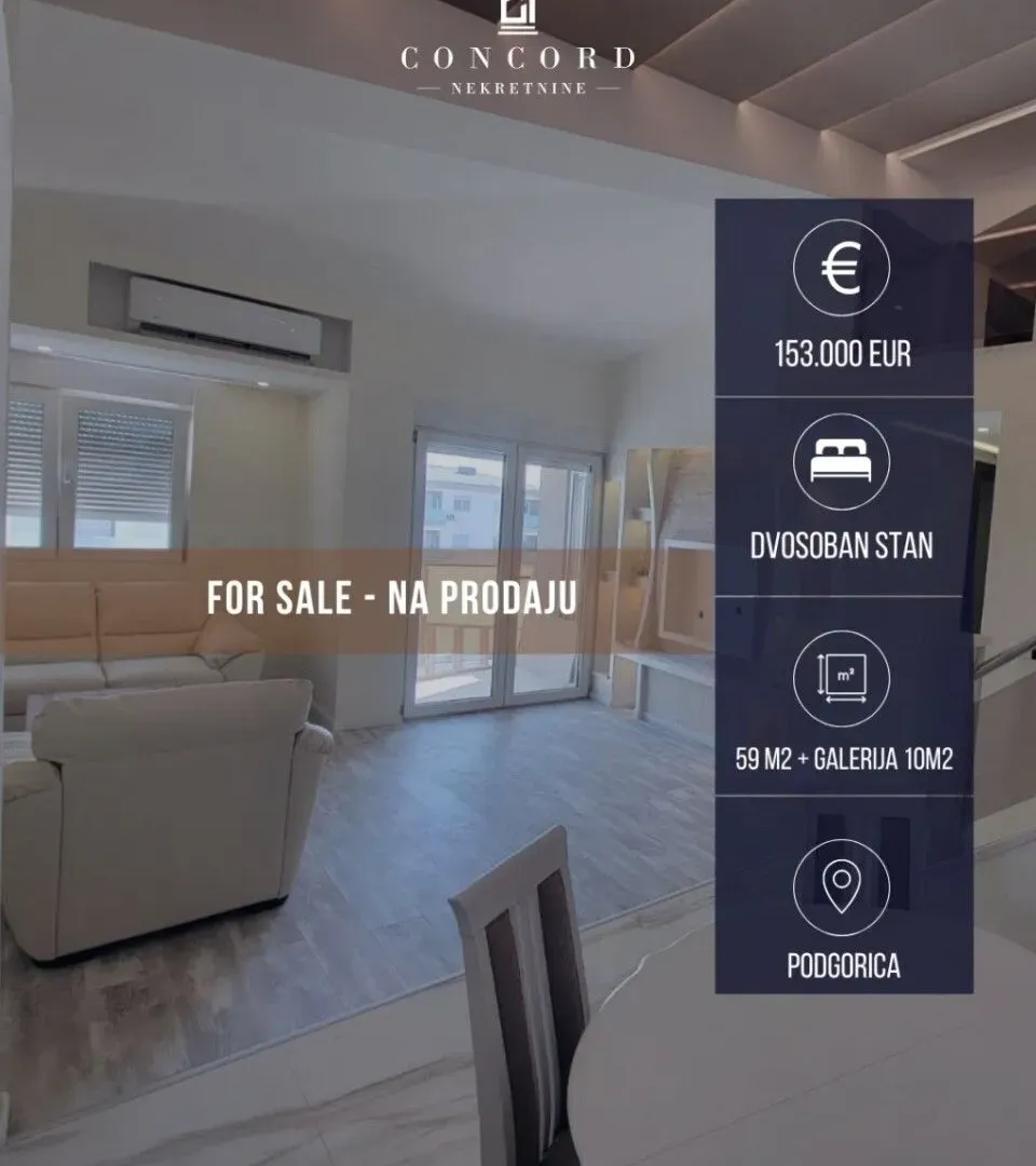 Prodaja, dvosoban stan, 68m², Pobrežje, Podgorica