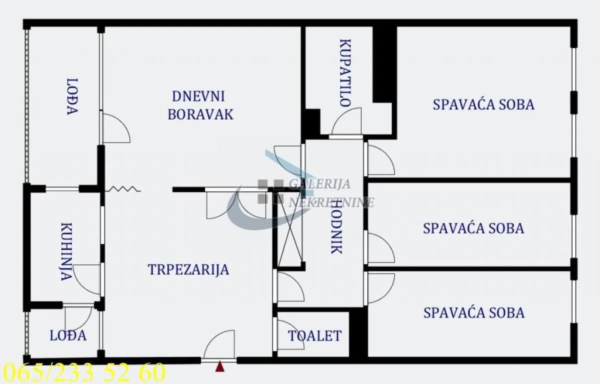 Sale, three bedroom apartment, 83m², Cerak Vinogradi, Beograd