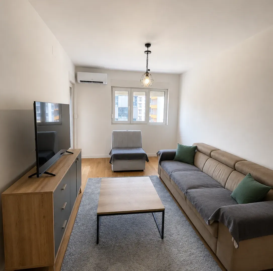Rent, one bedroom apartment, 47m², Central Point, Podgorica