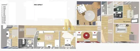 A 3D floor plan of the first floor with labeled rooms. - image 10