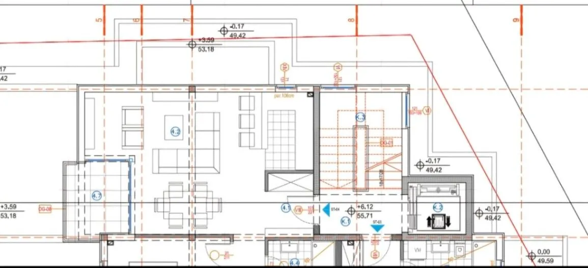 Prodaja, jednosoban stan, 47m², Marići, Tivat