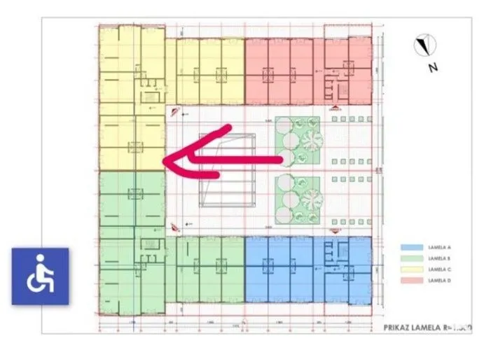 Prodaja, jednosoban stan, 44m², Stari Aerodrom, Podgorica