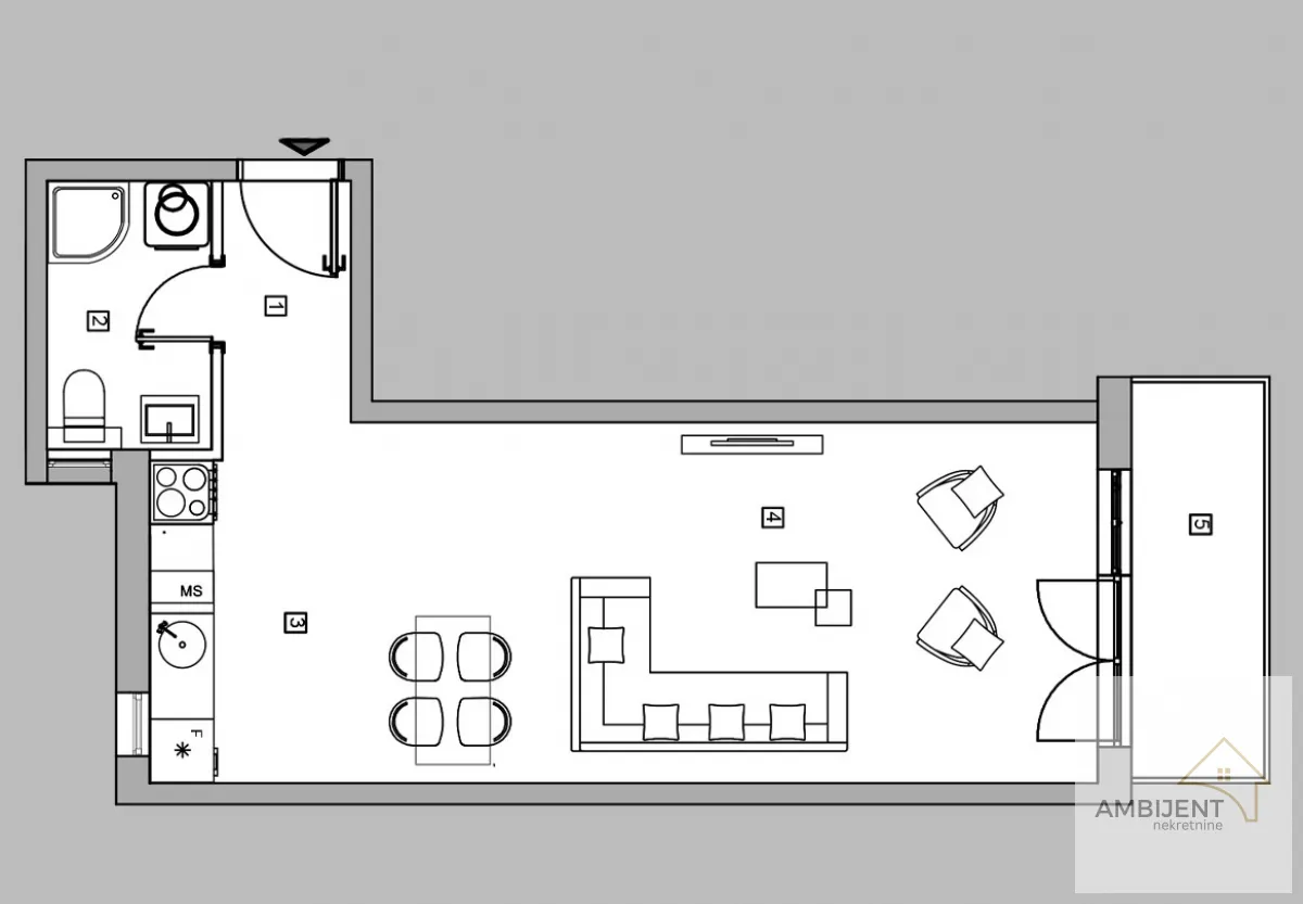 Prodaja, jednosoban stan, 41m², Mirijevo Sve Podlokacije, Beograd