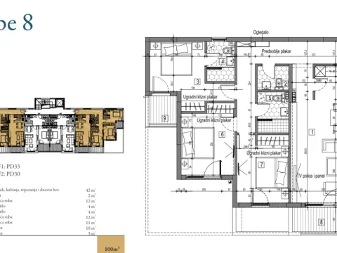 Prodaja, jednosoban stan, 100m², Dobrota, Kotor