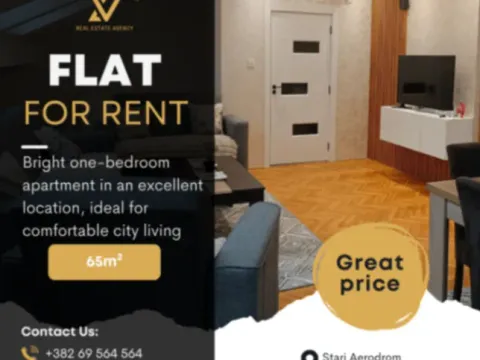 Izdavanje, jednosoban stan, 65m², Stari Aerodrom, Podgorica - image 1