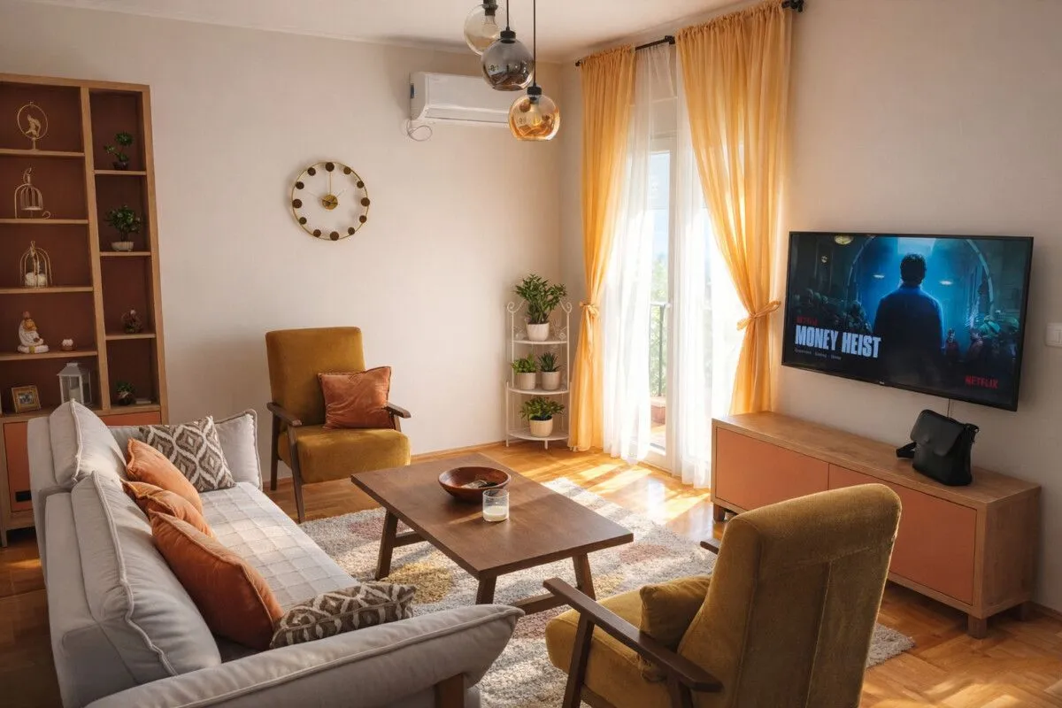 Rent, one bedroom apartment, 48m², Zabjelo, Podgorica
