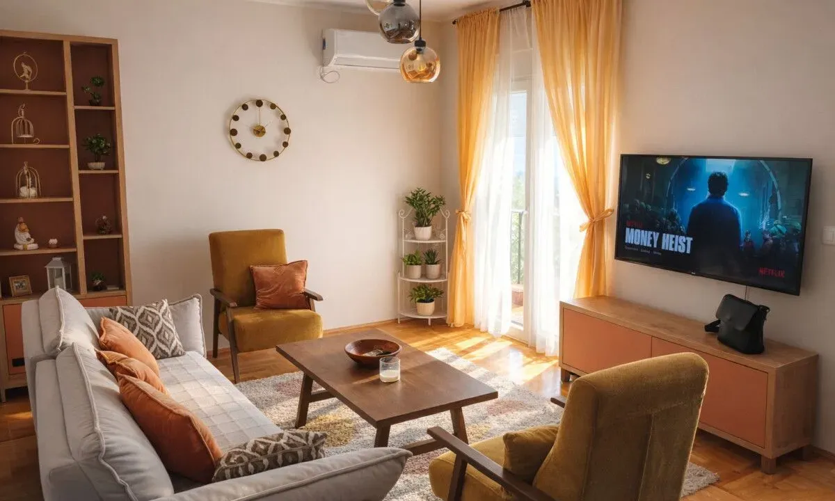 Rent, one bedroom apartment, 48m², Zabjelo, Podgorica