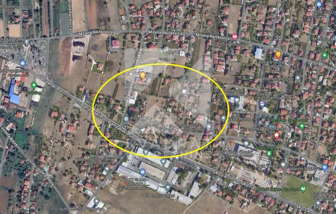 Prodaja, plac, 1780m², Tološi, Podgorica