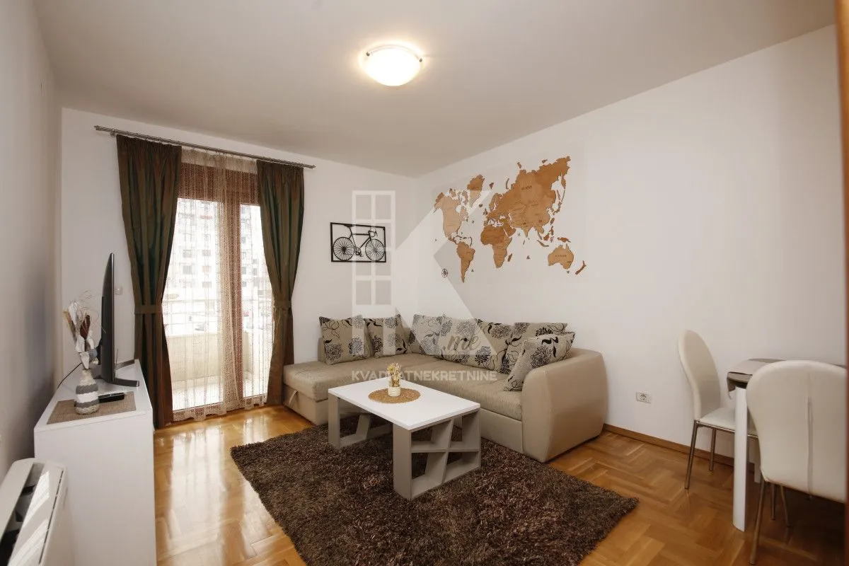 Rent, one bedroom apartment, 48m², Pobrežje, Podgorica