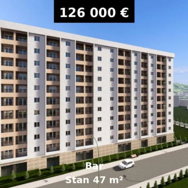 Prodaja, jednosoban stan, 47m², Ilino, Bar