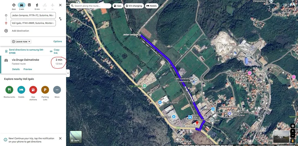 Prodaja, plac, 4417m², Sutorina, Herceg Novi